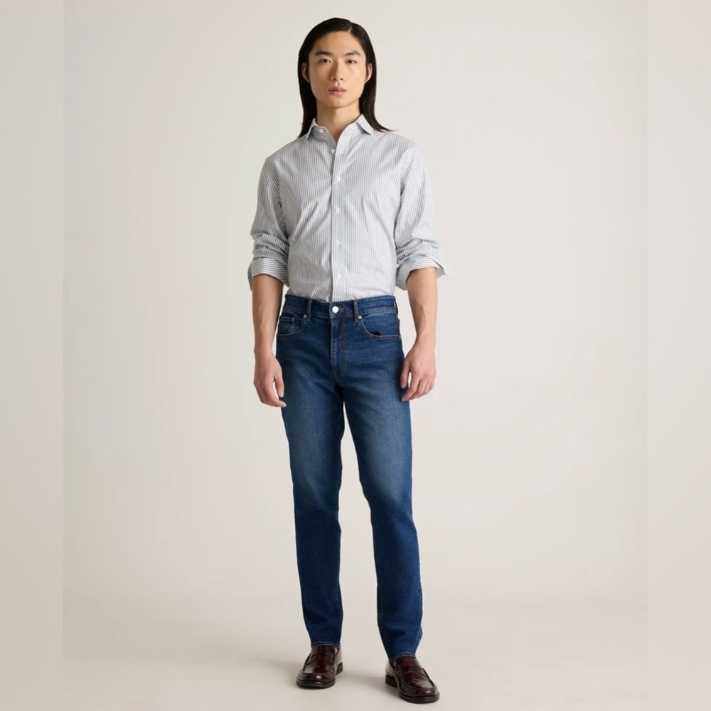Quince Warren Stretch Slim Straight Jeans 35x34 - Picture 8 of 9